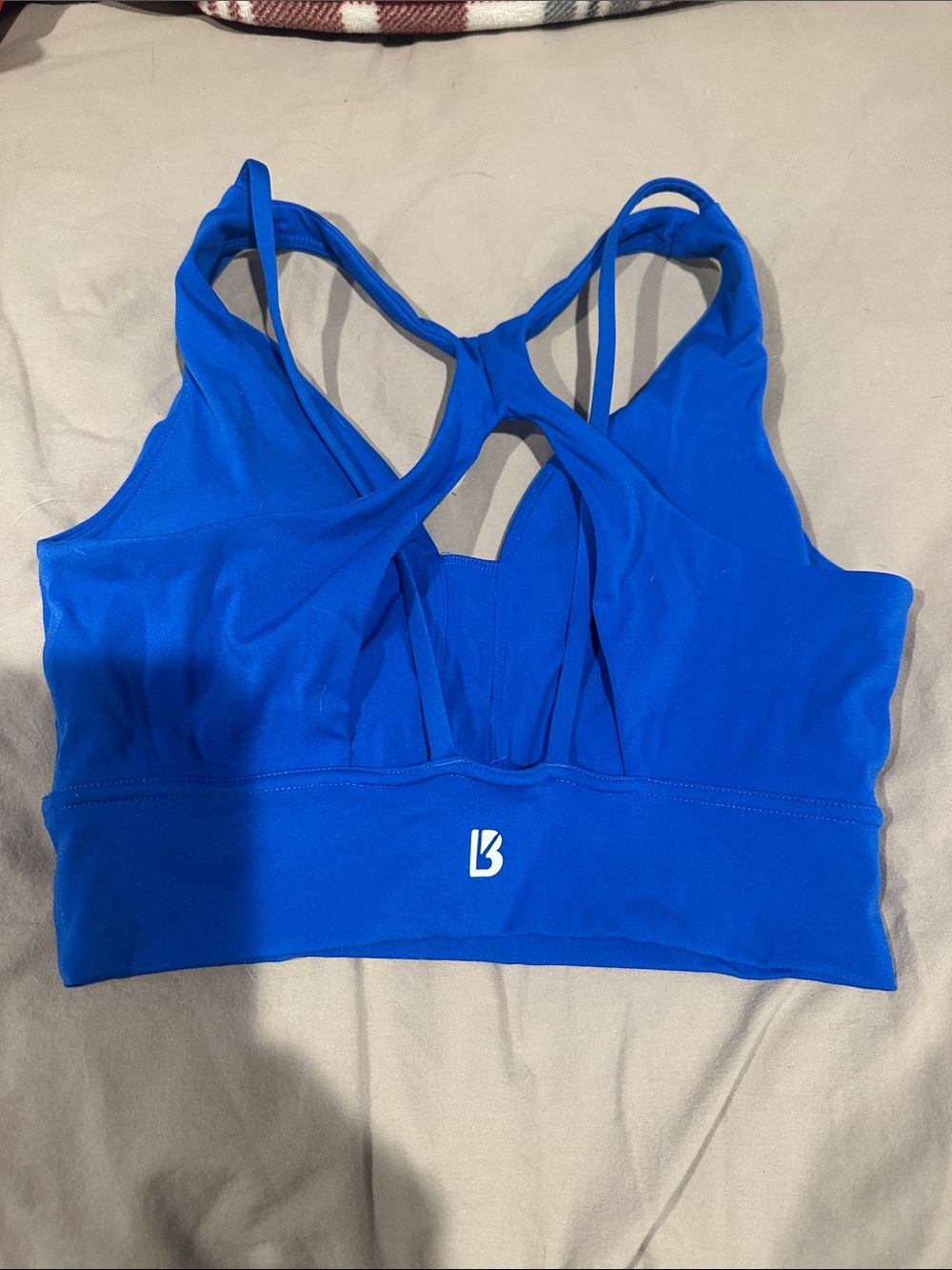 BuffBunny Electric Blue Strappy Sports Bra - Picture 4 of 4